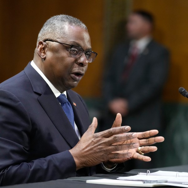 Defense Secretary Lloyd Austin make the case to the Senate Appropriations Committee that the United States should immediately send aid to Israel and Ukraine, at the Capitol in Washington, Tuesday, Oct. 31, 2023. (AP Photo/J. Scott Applewhite)